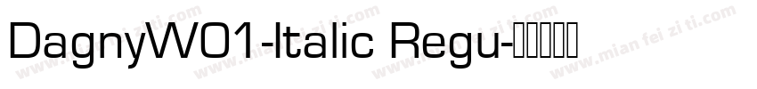 DagnyW01-Italic Regu字体转换